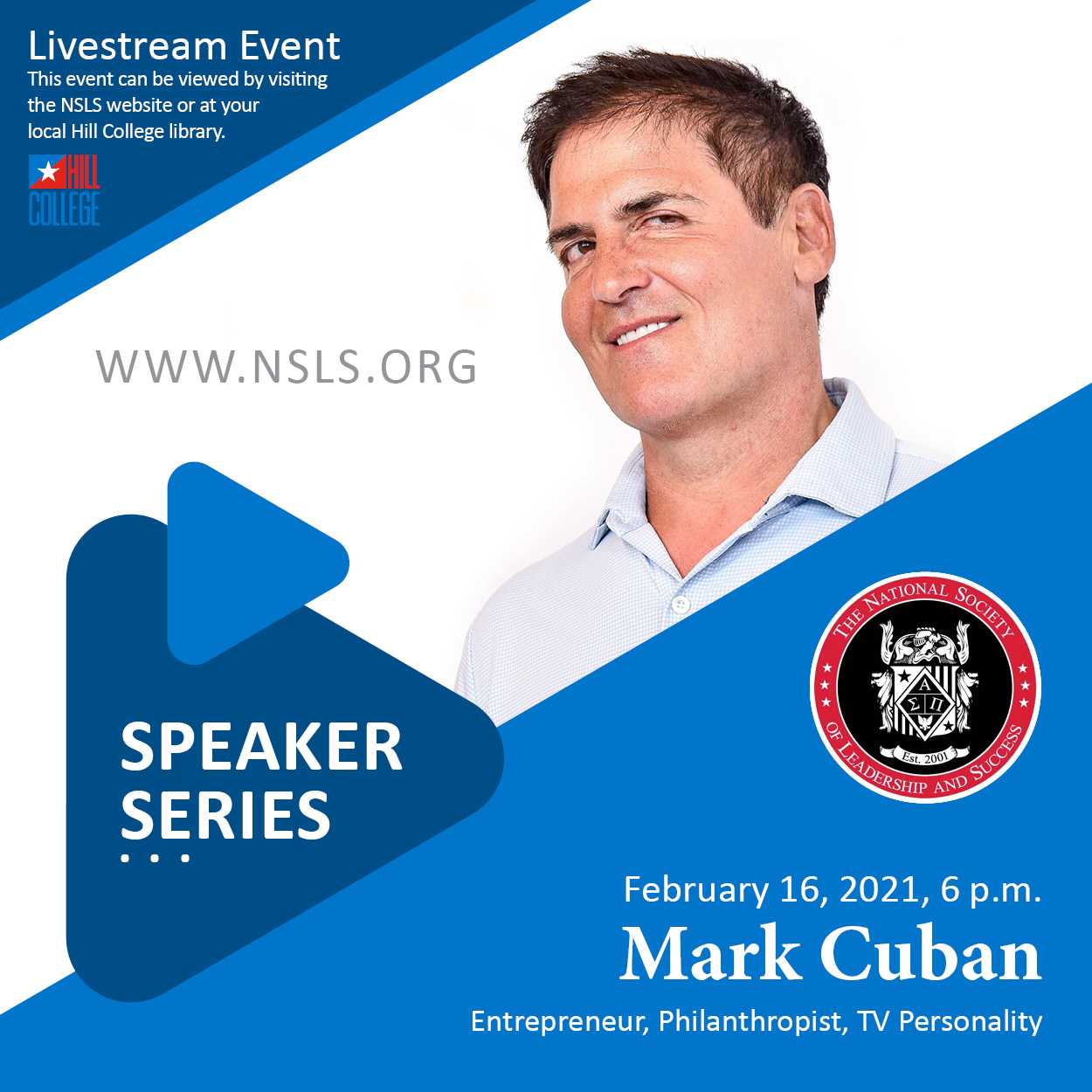 NSLS Speaker Series: Mark Cuban